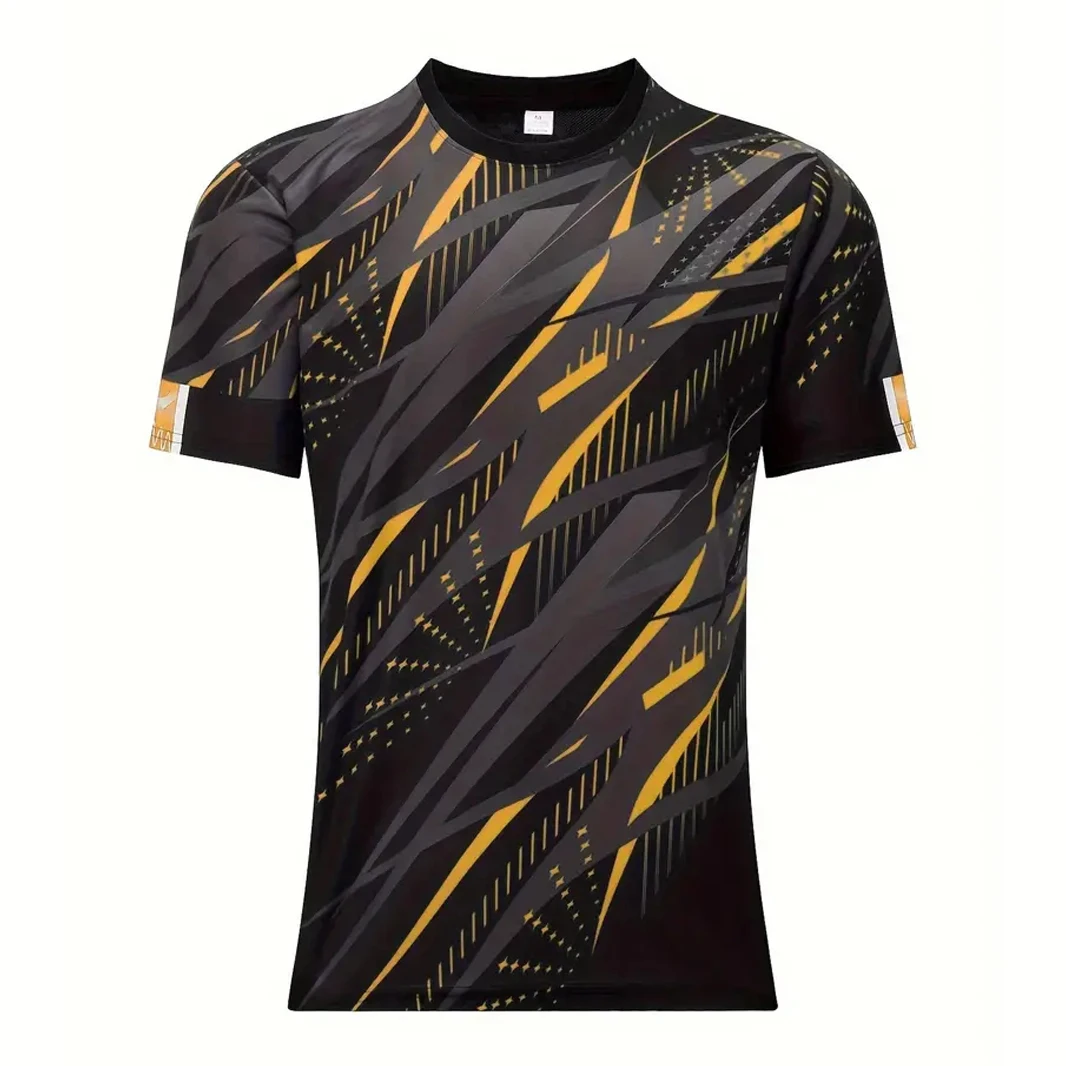 Casual Fitness Clothes T-Shirt Summer Short Sleeve Men's T Shirt Fashion Print Street Overszied Clothing Outdoor Sportwear image 3