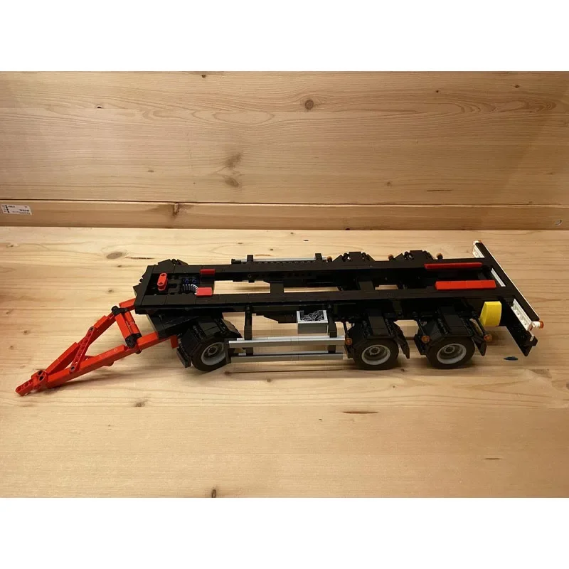 Hot-selling MOC-137486 Traffic Rescue Three-Axle Hook Lift Trailer Set Model 872 Parts Adult Birthday Christmas Toy Gift