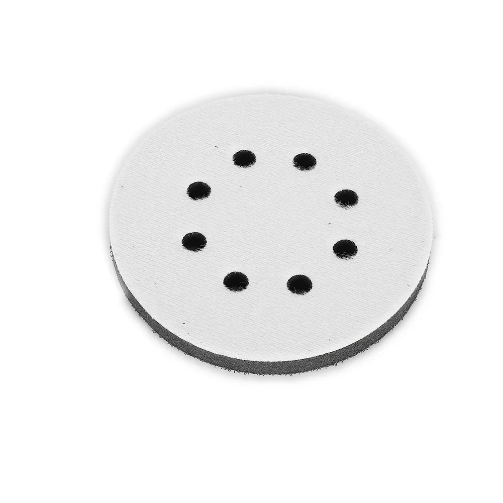 2Pc Soft Interface Pad 5Inch 125mm 8 Holes Soft Sponge Interface Pad Hook  Loop Sanding Pads For Sander Automobile Abrasive Tool