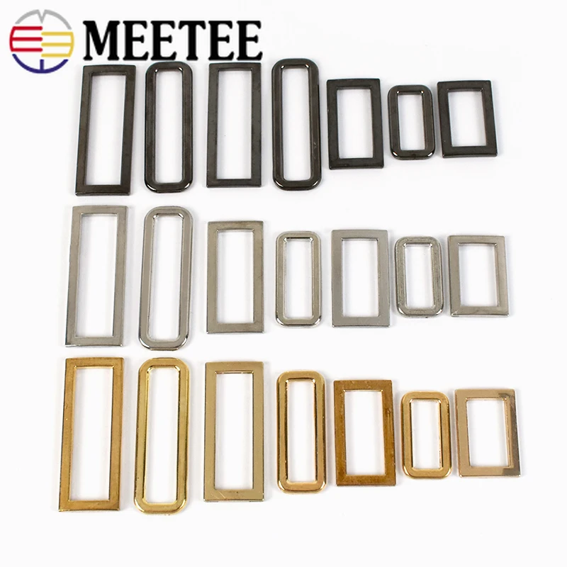 10Pcs 20/25/30/35/40mm D Ring Bag Connector Buckles Metal Handbag Decor Clasps DIY Leather Craft Bags Hardware Accessories