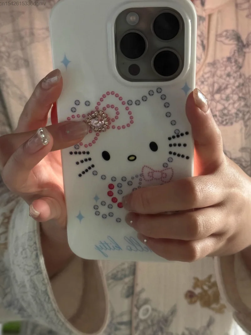 Sanrio Hello Kitty Cute Anime Harajuku Phone Case For IPhone 14 Plus 13 12 Mini 11 Pro Max Cover Harajuku White For Iphone Case