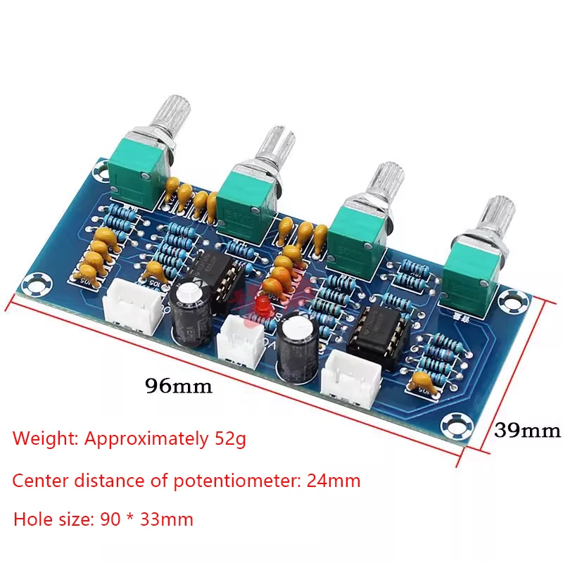 Tone Board Preamp Pre-amp With Treble Bass Volume Adjustment Pre-amplifier Tone Controller For Amplifier Board XH-A901 NE5532