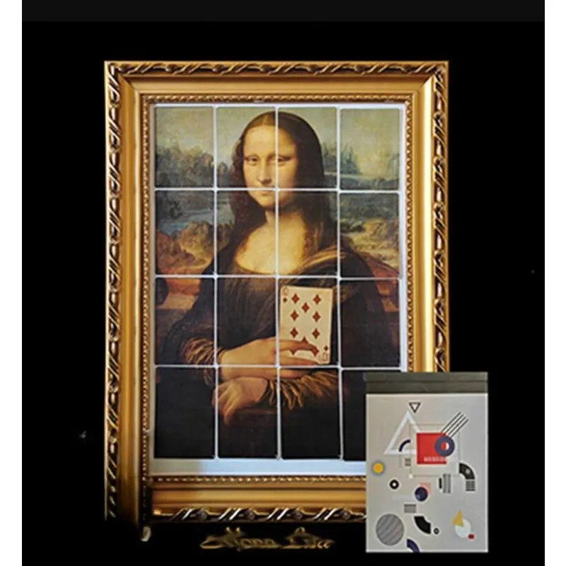 Mona Lisa Magic Brush 2.0 by J.C Magic Tricks Draws Mona Lisa Predict Chosen Card Magia Stage lllusions Gimmicks Mentalism Prop