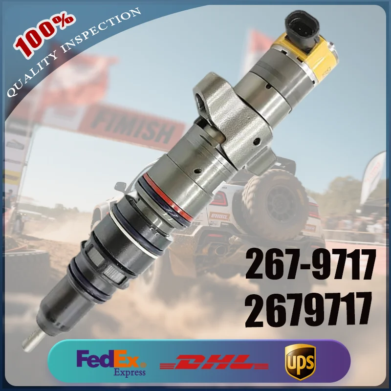 

1PC High-Quality Diesel Common Rail Injector for Caterpillar C7 C9 Engineering Machinery Engine Part 267-9717 2679717