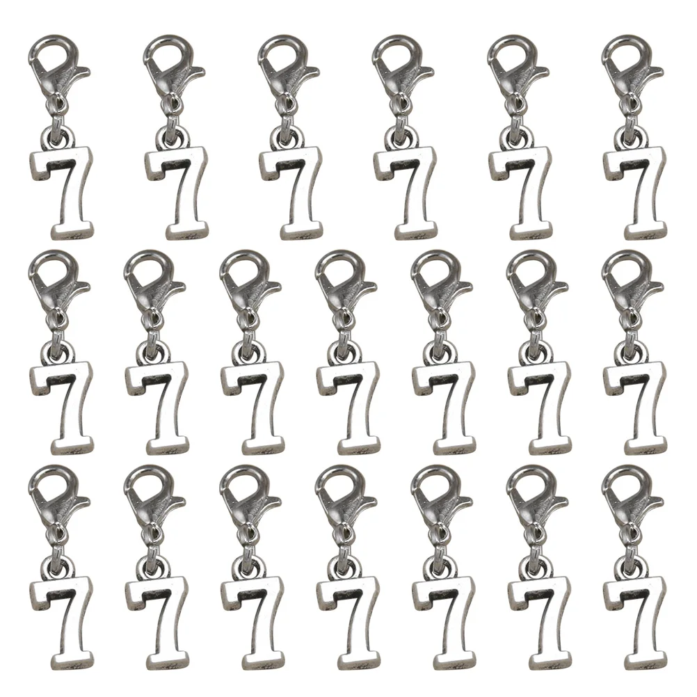 

20pcs Lobster Buckle Earrings Alloy Pendants for Necklace Bracelet DIY Jewelry Making Charms Craft Supplies Accessories