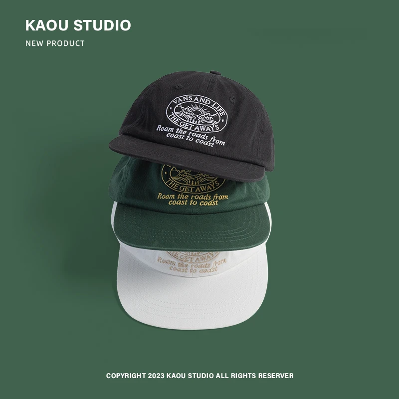 Gorra de béisbol de ala plana para hombre y mujer, gorro de béisbol americano, suave, bordado