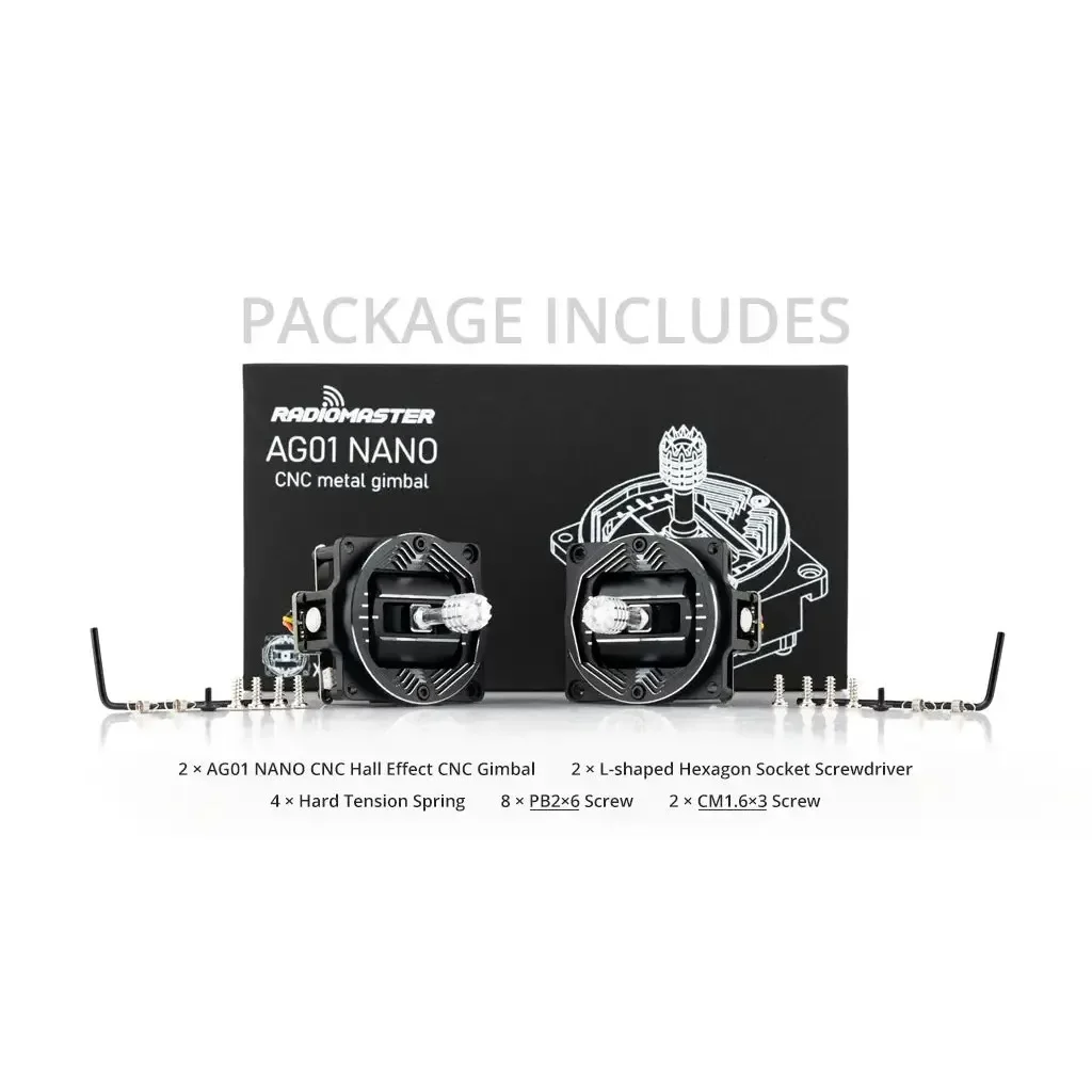 Radiomaster AG01 NANO CNC Hall Gimbals for Pocket Radio