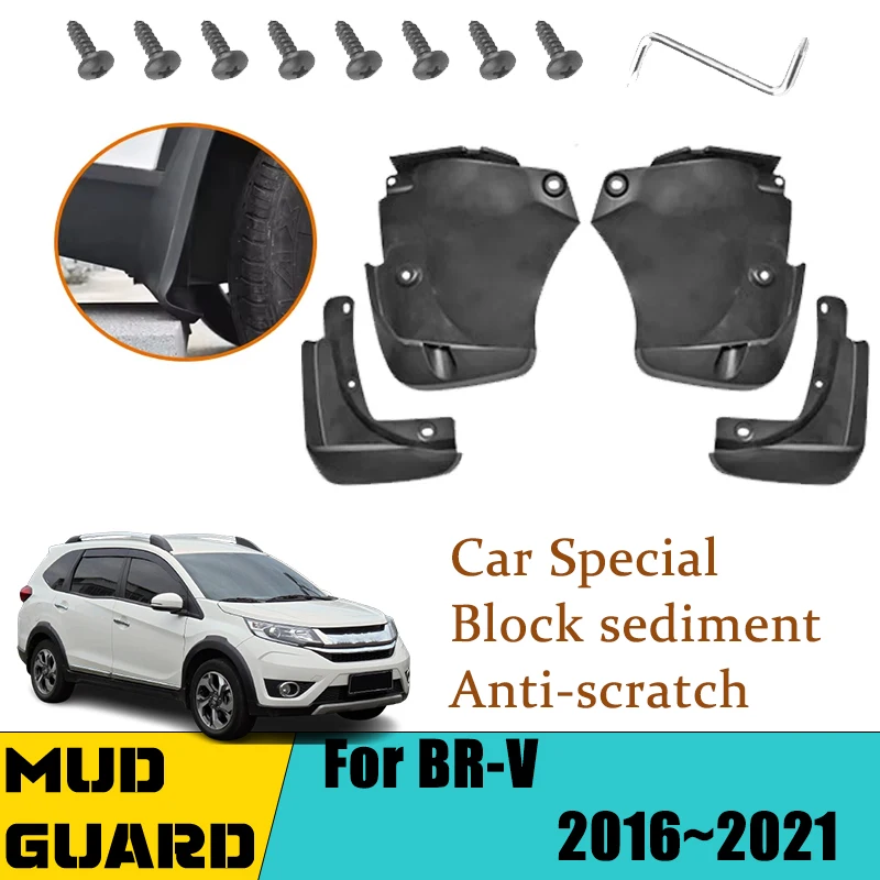

For Honda BR-V 2017 Accessories BRV DG1 DG2 2016~2021 Muds Flaps Mudflaps Fender Front Rear Flaps Splash Guard Car Accessories