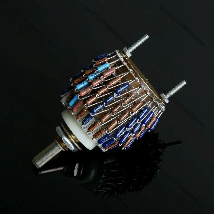 4X24 Stepped Potentiometer, 4-Channel Volume Control, 10K Quad Resistors, HiFi Audio Attenuator