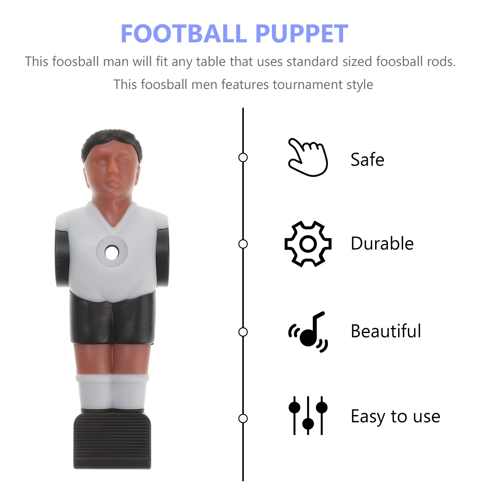 

9 Pcs Foosball Football Men Player Table Replace Machine Replacement Parts Man Figurine