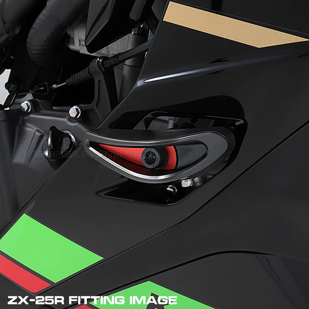Per KAWASAKI Ninja ZX4R SE ZX4RR ZX25R 2021-2024 Kit cursore telaio Paratelaio Pro Shield Crash Skid Pad Protezione