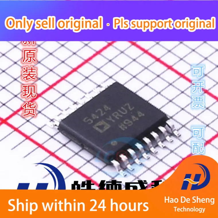 10PCS/LOT AD5424YRUZ-REEL7 AD5424YRUZ Digital-to-analog Converter IC TSSOP16 New Original In Stock