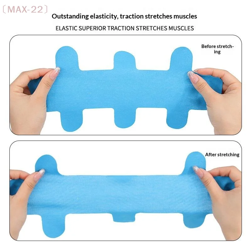 〔MAX-22〕10Pcs Pre-Cut Tape For Achilles Tendon Waterproof Elastic And Breathable Latex-Free Athletic Tape For Ankle Support