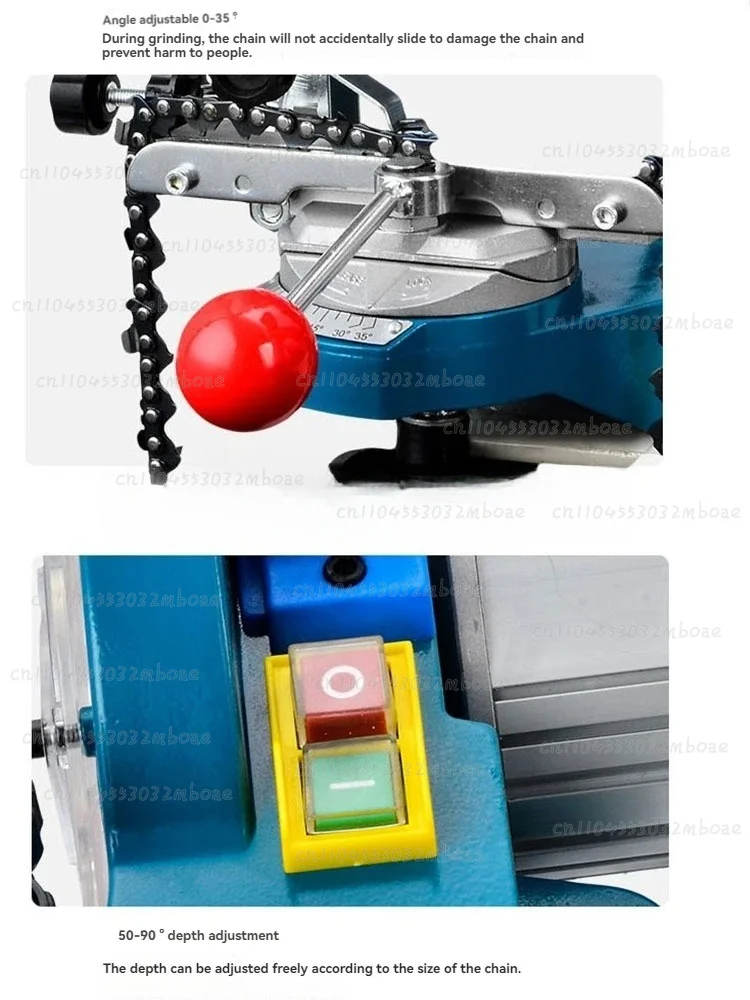 Professional Electric Chain Grinding Machine  Portable Chainsaw Sharpener Multi-Angles Automatic Saw Chain Blade Grinder