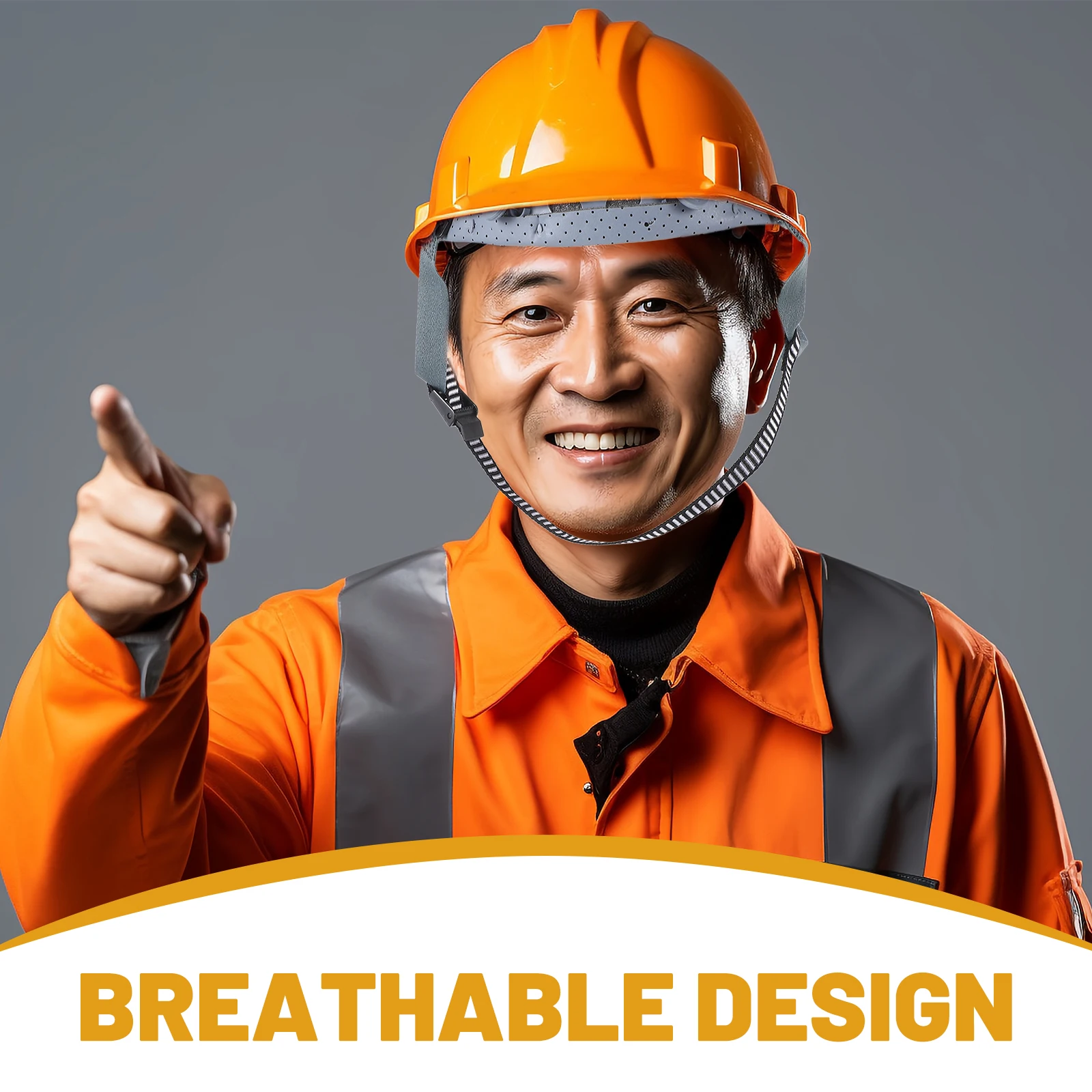 Hard Hat Liner Safety Hat Suspension Breathable Lightweight Comfortable Construction Inner Cloth Adjustable Design