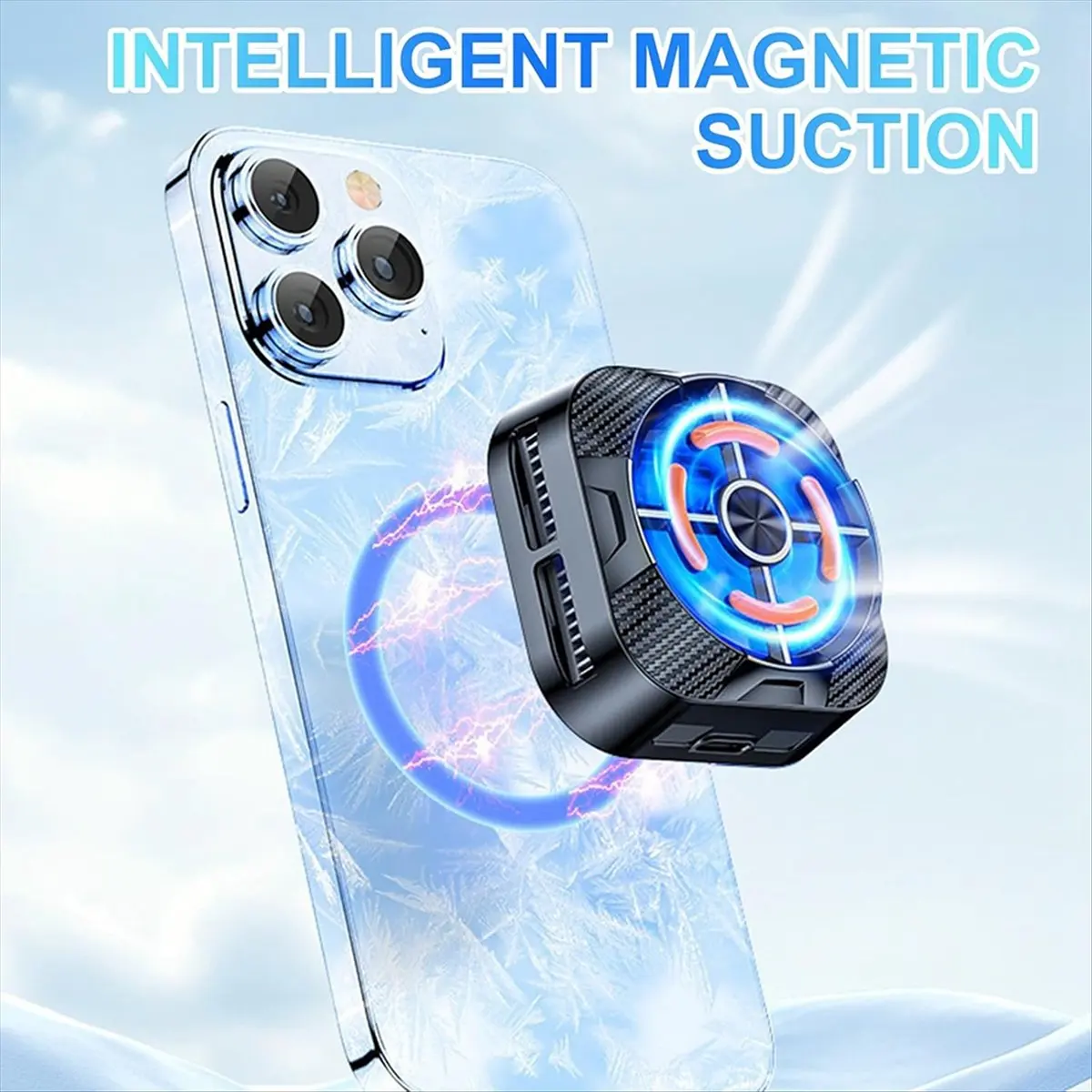 Promotion Phone Coolers Cellphone Radiator with Semiconductor Cooling Chip for Live Streaming Outdoor Vlog Gamings