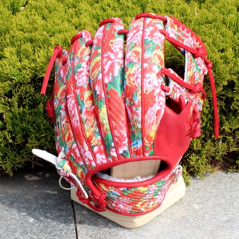 انفجار المشاهير الإنترنت قفازات البيسبول جلد البقر الأمريكي أحمر أخضر شمال شرق زهرة كبيرة نمط الرياضة في الهواء الطلق المهنية #1