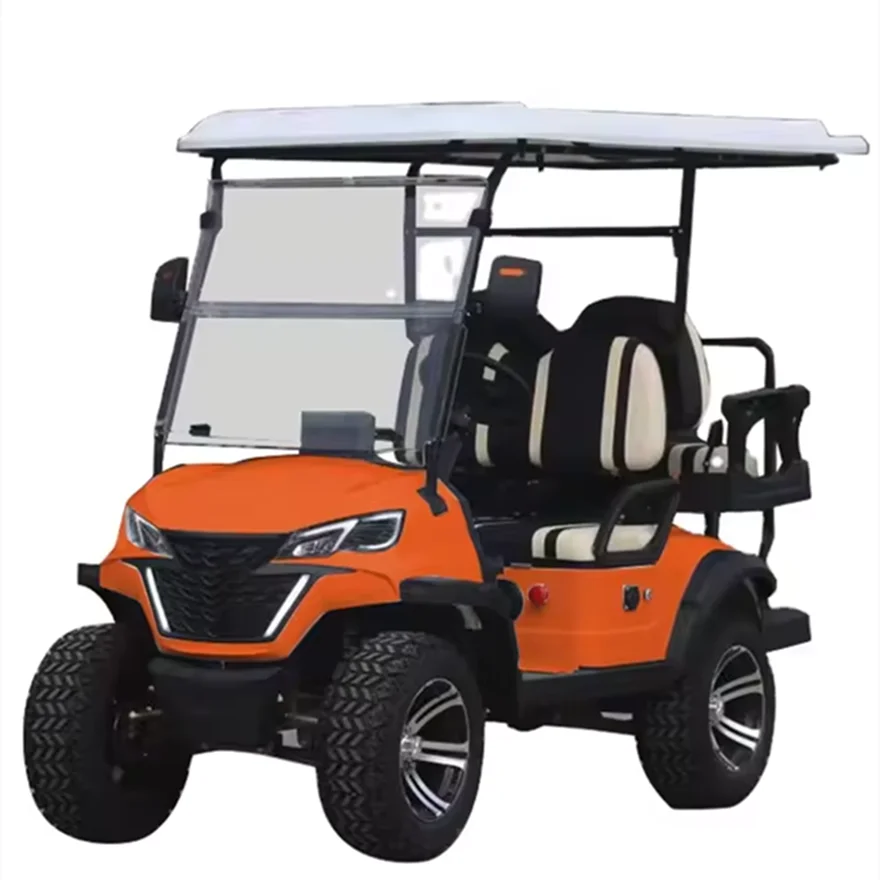 

2024 New Lifted 48V Electric Golf Carts 2 Person Seats off Road Golf Scooter 4 Wheel Lithium 4Seat Solar Golf Cart