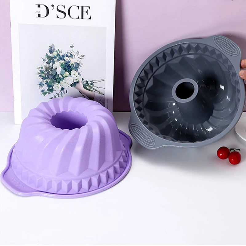 FAIS DU 3D Shape Silicone Cake Mold DIY Pastry Baking Tools for Cake Pan Kitchen Fluted Tube Pan Bakeware Cake Decorating Tool