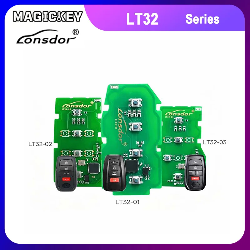 Lonsdor LT32 Series 4A-B6 LT32-01 LT32-02 LT32-03 PCB With Shell for Toyota/Lexus Avalon/ Yaris/ Avalon HV Support K518 KH100+