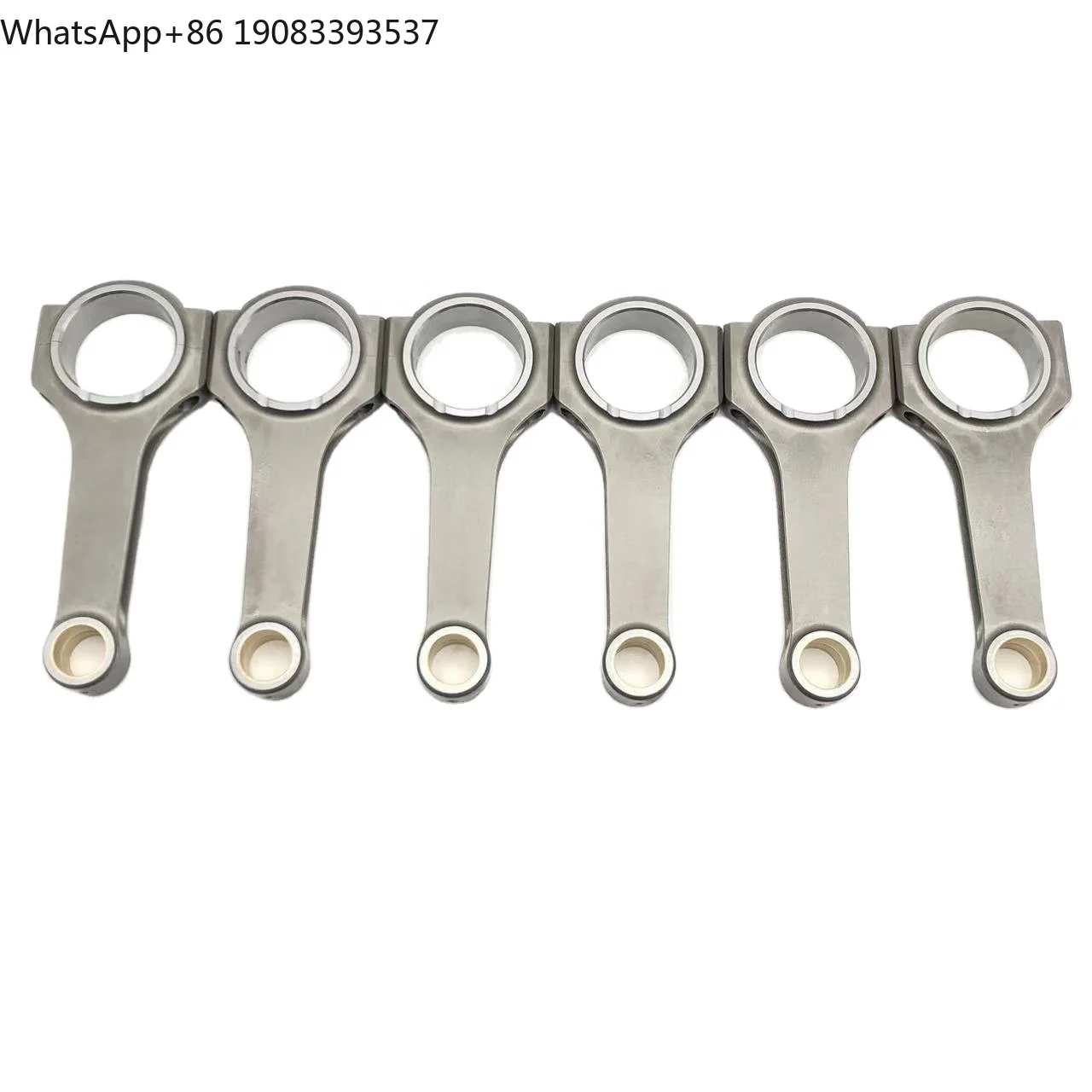 

6 Pieces H-beam Forged Connecting Rods for Mercedes Benz M104 3.2L 143mm 51.6mm 22mm One Set
