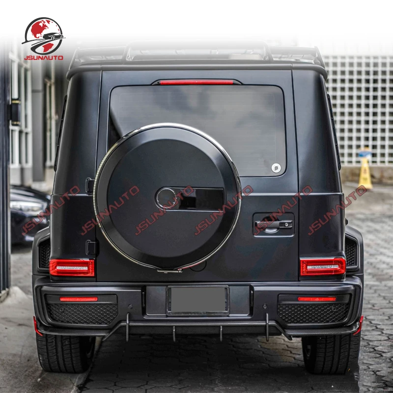 Car Bumper G Class Rocket 900 Carbon Conversion Kit Rear Bumper Diffuser For Benz G350 G500 G63 W463A Rear Lip Splitter