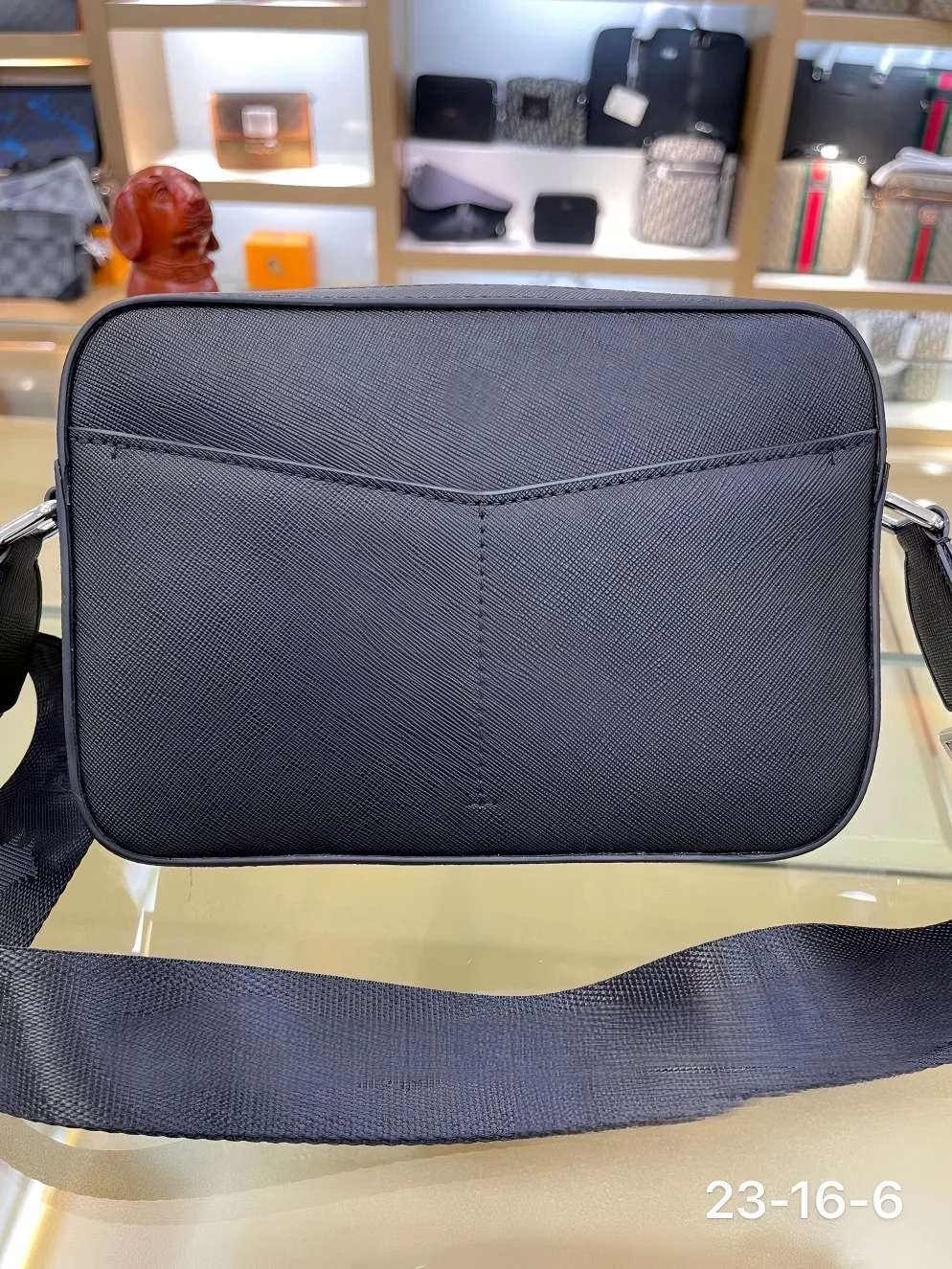 2026 New Bag  Italian Tumbled Calfskin Crossbody Bag, Super Soft Leather with Full Leather Divider