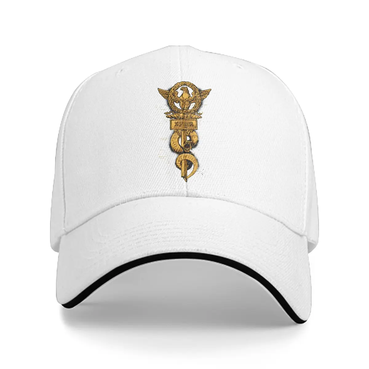 Pure Color Dad Hats SPQR  Defenders Of Rome Hat Sun Visor Baseball Caps Ancient Rome Peaked Cap