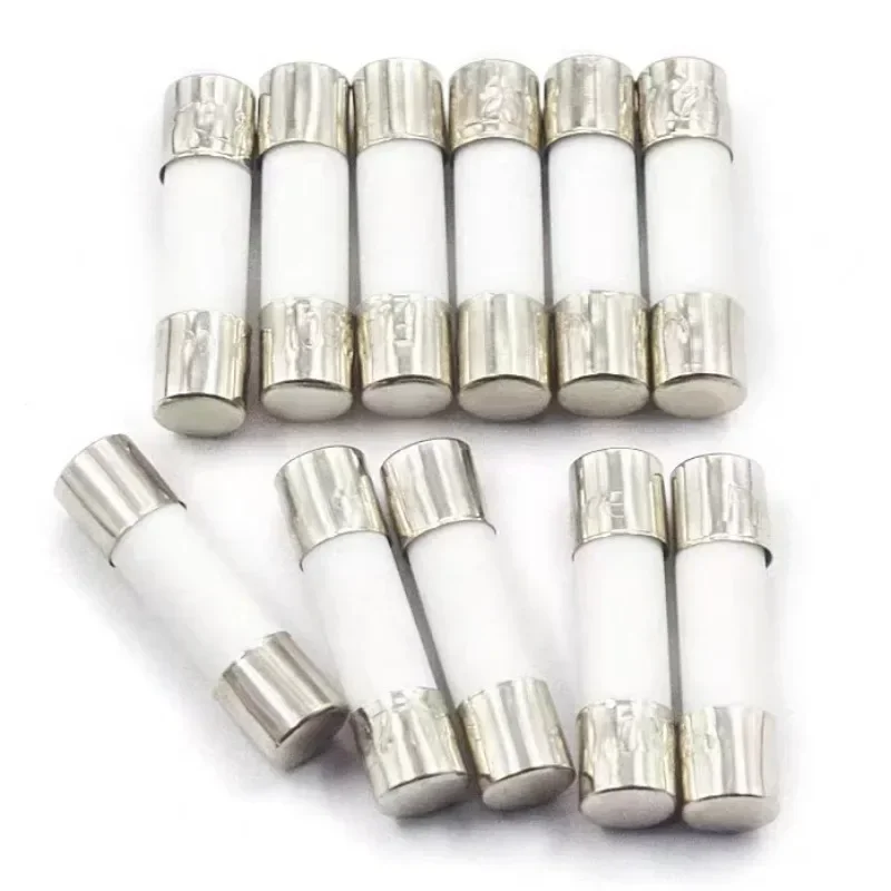 10pcs Ceramic Fuse 5mm x 20mm Slow Blow T 0.5A 1A 2A 3A 4A 5A 6A 8A 10A 12A 15A 16A 20A 250V