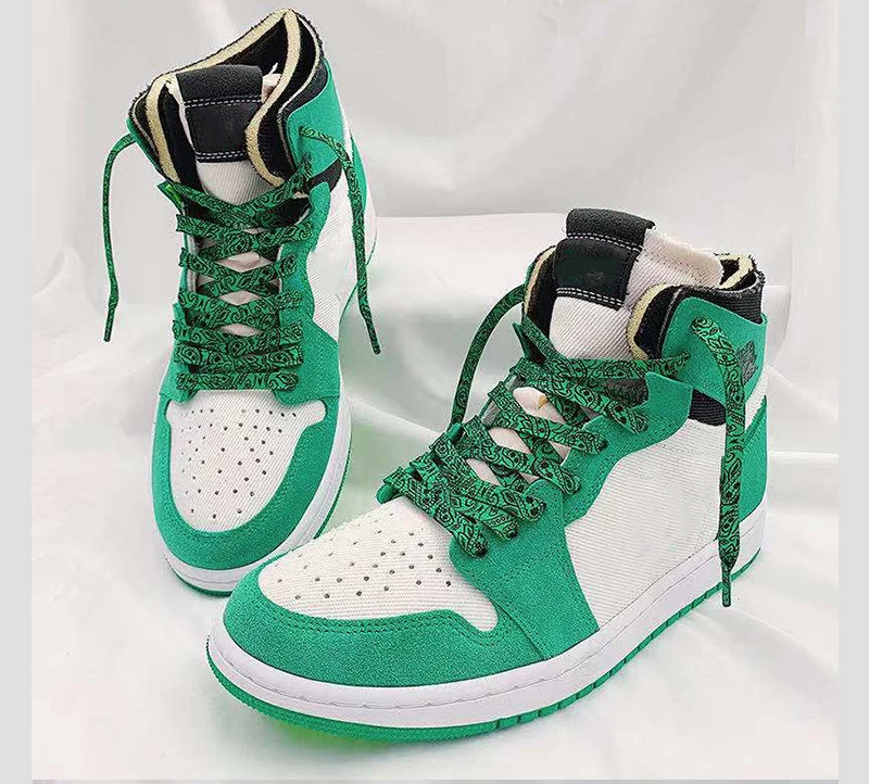 Flache Schnürsenkel, Cashew-Blumen-Schnürsenkel für Sneakers, Vergoldung, handbemalt, für Sport, Freizeit, Basketball, Tennis, Schnürsenkel, Schnürsenkel – Detail 5