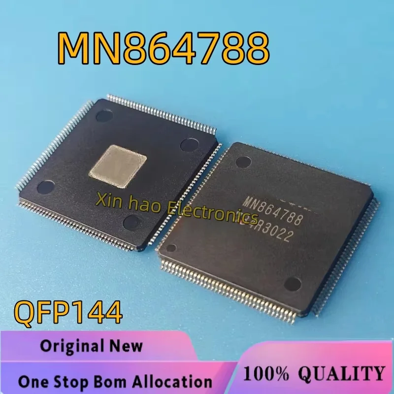 1PCs/Lot 100%Quality HDMI-compatible IC Chip MN864788 MN864788A QFP144 Repair Parts for WII U WIIU Replacement