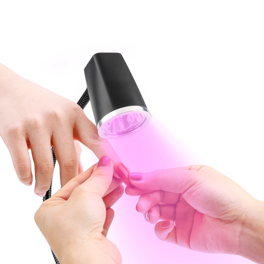 2025 Salón de manicura profesional 18W secador de uñas recargable portátil de escritorio Mini UV Led lámpara de uñas de dedo