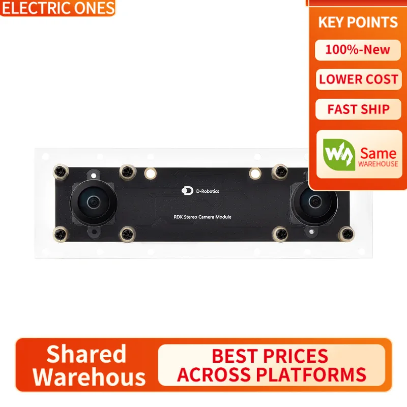 

【Waveshare genuine】- SC230AI Ultra-Wide Angle Binocular Depth Camera Module For RDK X5, Dual 2MP Color Cameras, Stereo Vision, D