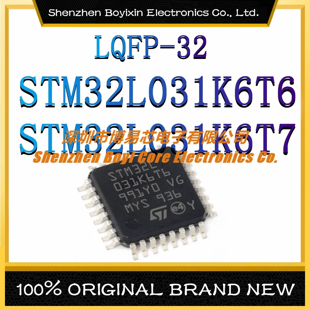 

STM32L031K6T6 STM32L031K6T7 Package: LQFP-32 ARM Cortex-M0 32MHz New Original Genuine