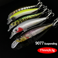 77SP Suspending Minnow Lure 8.5g 77mm Freshwater Bass Pike Artificial Hard Bait Isca Pesca Wobbler Jerkbait Fishing Equipment