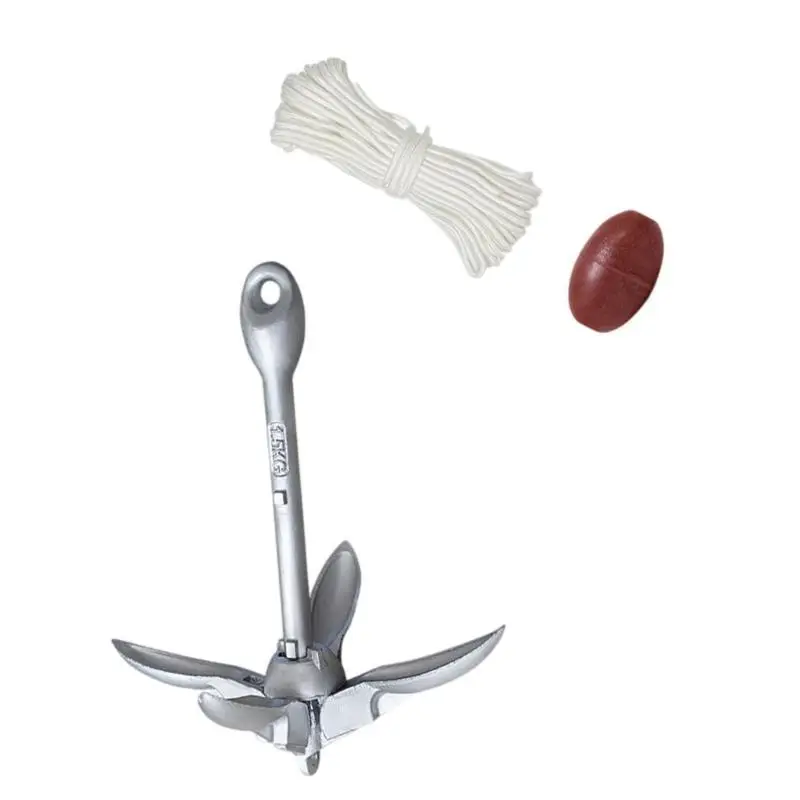 652F Składane kotwice Akcesorium z liną o długości 25,61 m do kajaków wędkarskich i małych łodzi