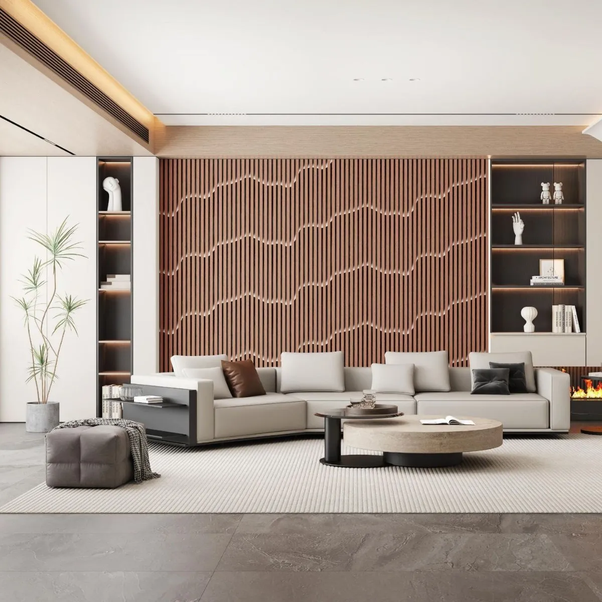 ملصق ورق حائط مضلع ثلاثي الأبعاد ذاتي اللصق - ديكور منزلي مقاوم للماء ومقاوم للرطوبة لجدران تأجير خلفية التلفزيون