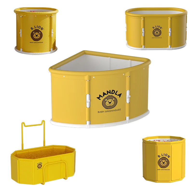 

Бытовая 1-кнопочная складная ванна для взрослых без установки, портативная 1-секундная складная треугольная утолщенная