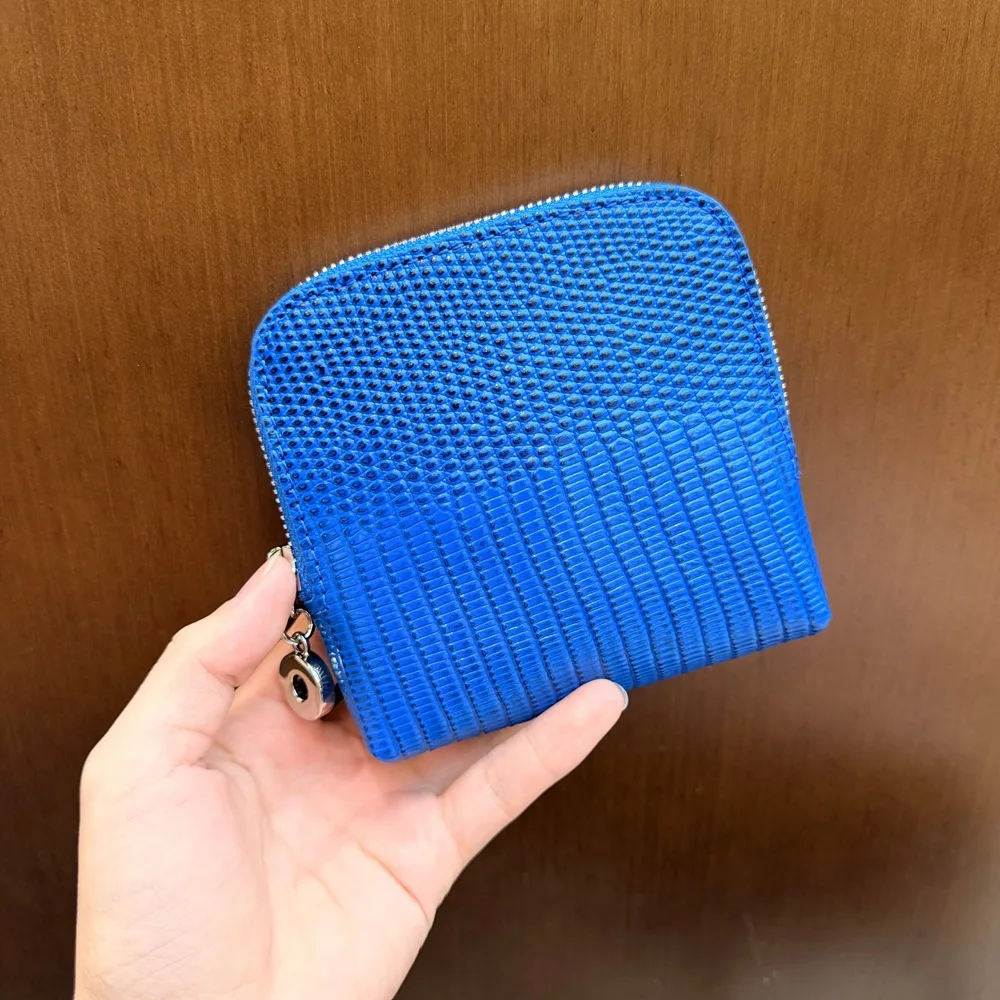NIKI BAGS leathre card wallet large capacity jewelry keys top layer cowhide lizard pattern all-in-one card wallet women's wallet