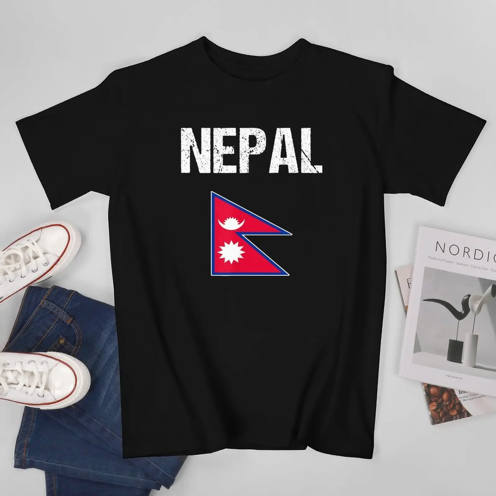 More Design Nepal Flag Nepalese Men Tshirt Tees T-Shirt O-neck T Shirts Women Boys Clothing 100% Cotton