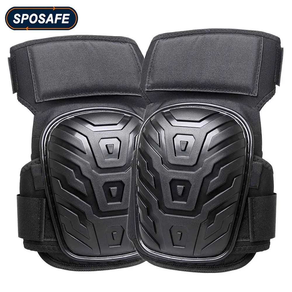 1Pair Professional Knee Pads with Heavy Duty Foam Padding & Comfortable Gel - Men Women Work Gardening DIY Construction Flooring