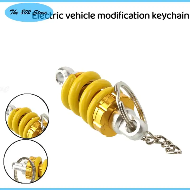 

Durable Aluminum Alloy Shock Absorber Key Ring: Automotive Front Strut Pendant Suitable for Cars & Scooters