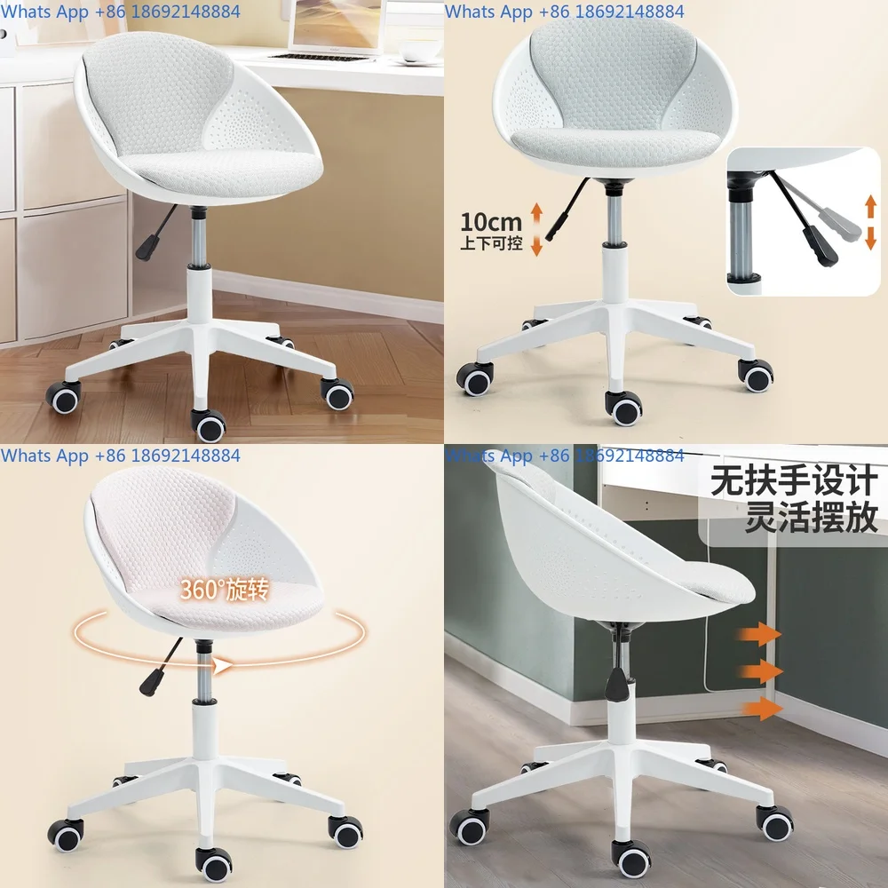 

Modern minimalist cream style dining chair with elegant backrest for makeup and daily use comfortable and stylish