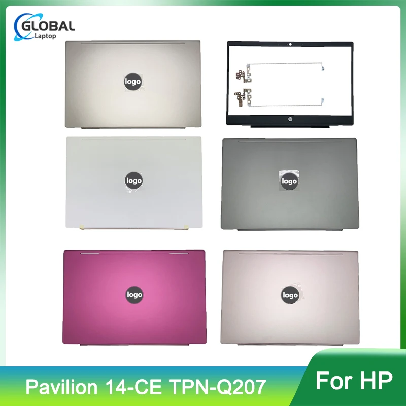 

NEW Laptop Case For HP Pavilion 14-CE TPN-Q207 LCD Back Cover/Front Bezel/LCD Hinges Screen Display Back Cover Top Case 14 Inch