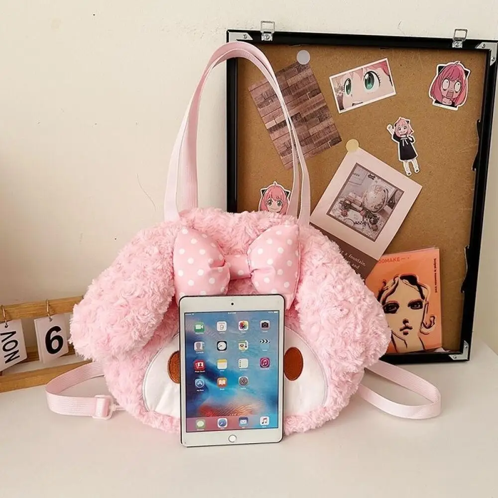 Kawaii Sanrio Melody Pluche kanten rugzak Meisje schoudertas met grote capaciteit student anime cartoon schooltas Vriend verjaardagscadeau