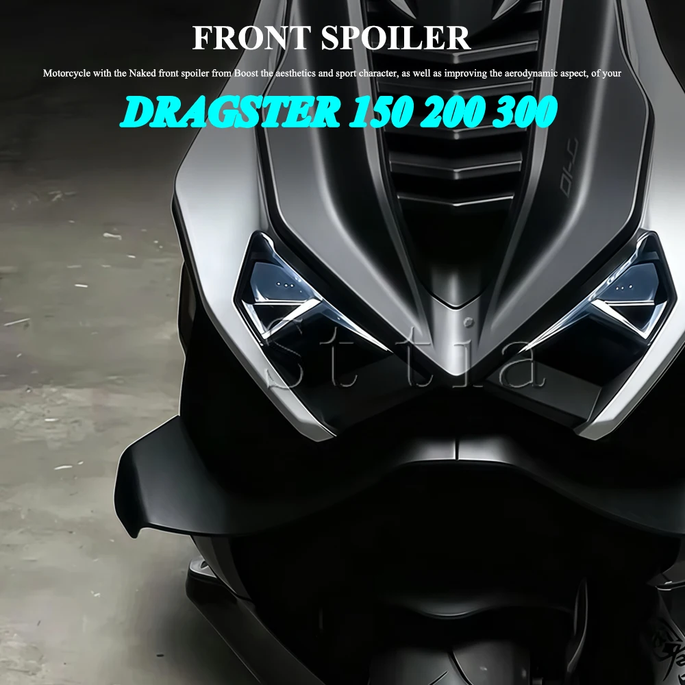 For Italjet Dragster 150 200 300 Moto Front Wing Lower Spoiler Lower Lip GP Wing Front Spoiler Italjet Dragster Accessories