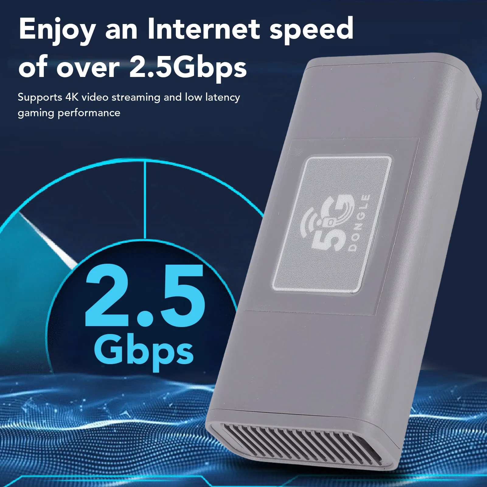 5G WiFi USB Modem 2.5Gbps High Speed Portable Mobile Hotspot Router for Gaming Video Streaming USB Portable Hotspot