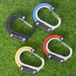 Multifunctional Hybrid Gear Clip Carabiner 360 Degree Rotating Hook Strong Buckle Camping Hiking Travel Backpack Outdoor Gadget