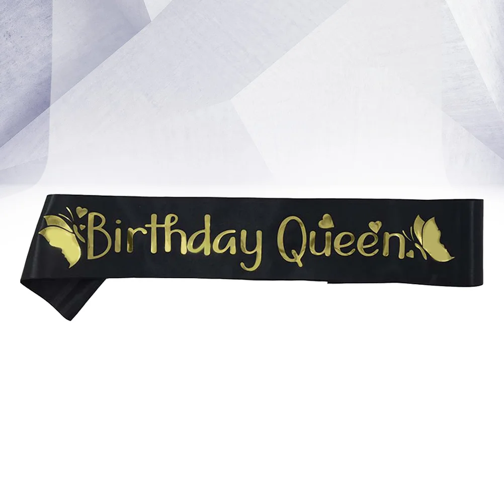 

Birthday Party Sash Satin Bands Sashes Straps Belt One Size Fits Girls Women Celebrate Special Day Event Decor