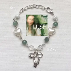 Laufey Bewitched album bracelet handmade green fairy beaded Y2k bracelet